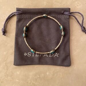 Silpada sterling silver and turquoise bracelet